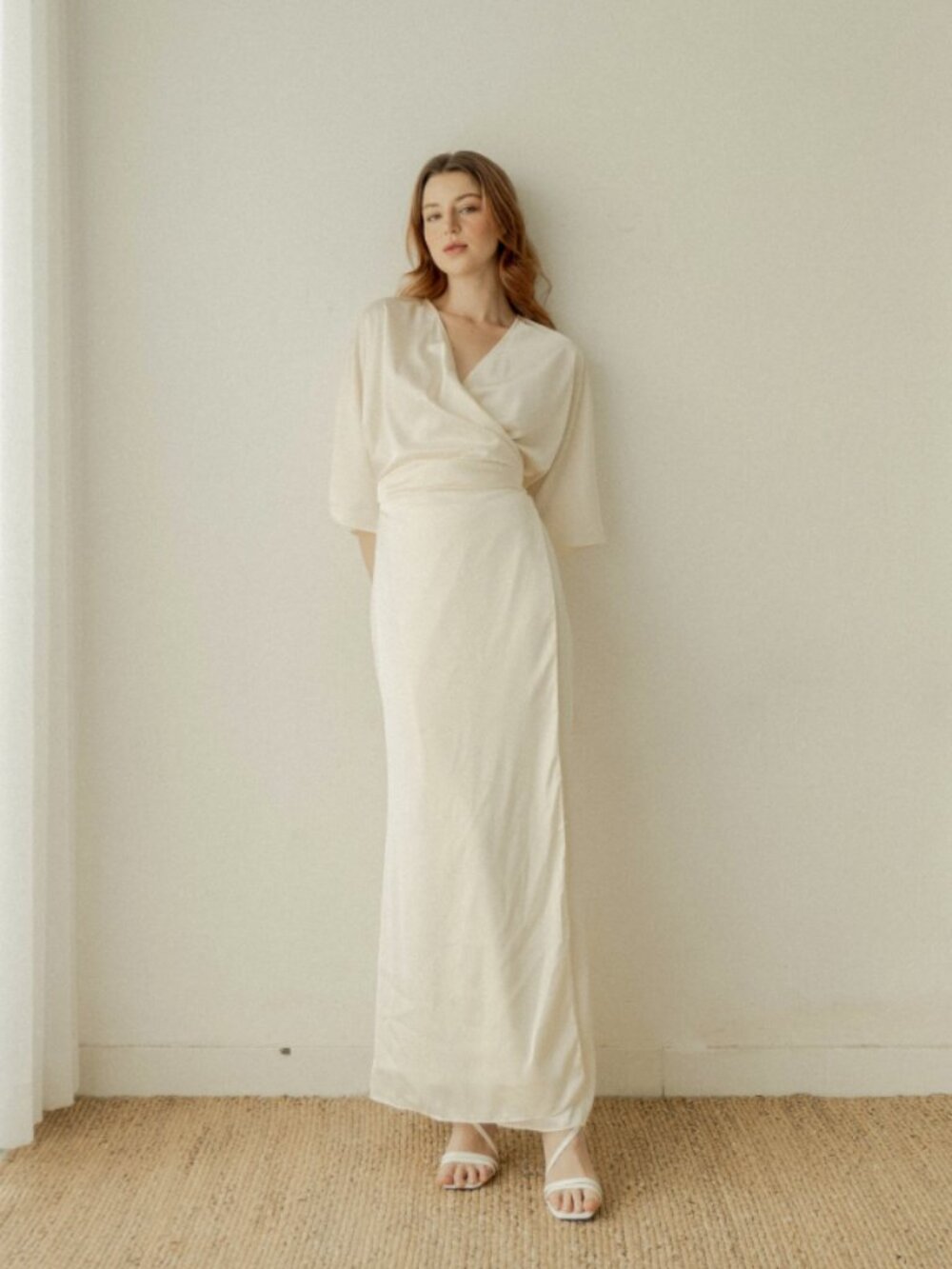 Noire brand wrap wedding dress NWT